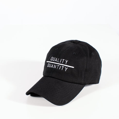 QUALITY OVER QUANTITY (strapback cap)